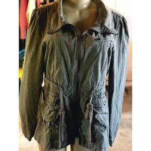 Tulle utility/cargo hacker in olive green XL